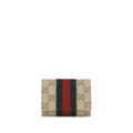 Portefeuille Gucci en toile beige