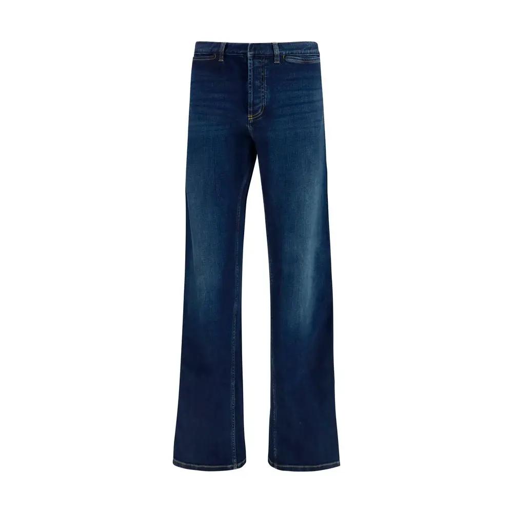 Jean évasé en coton bleu Gucci