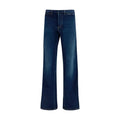 Jean évasé en coton bleu Gucci