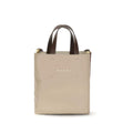 Sac porté épaule Marni en cuir de veau beige Bos Taurus