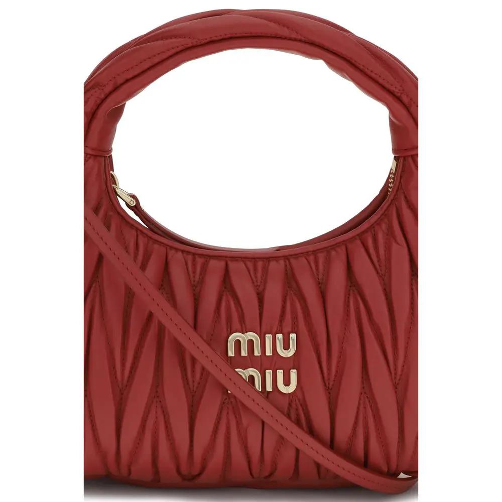 Sac bandoulière Miu Miu en cuir de veau multicolore Bos Taurus