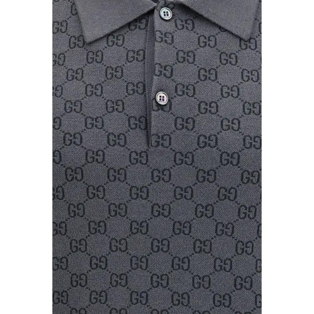 Polo Gucci gris en agneau Ovis Aries Aries