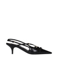 Miu Miu Black Leather High Heel Pumps