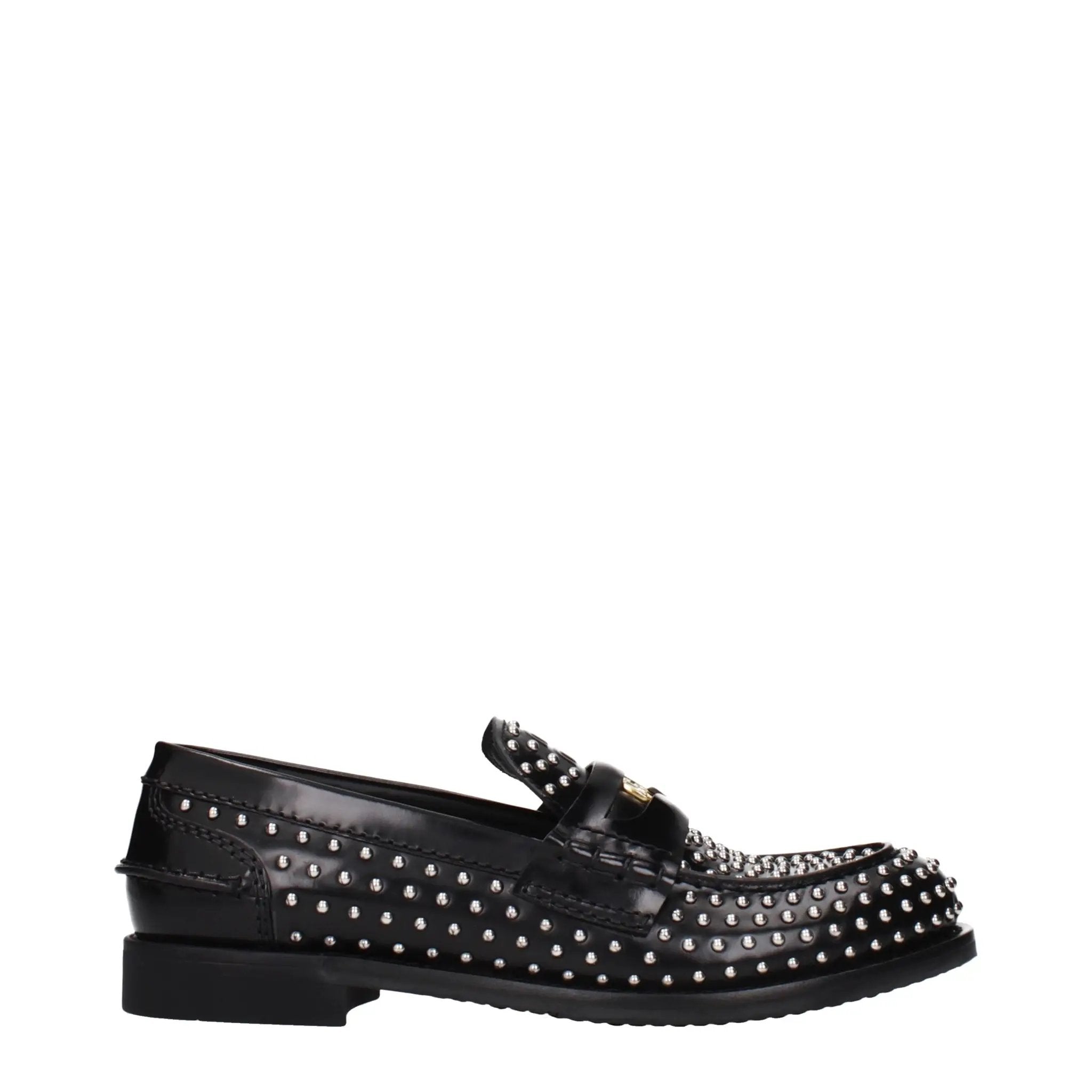 Mocassins Miu Miu en cuir noir