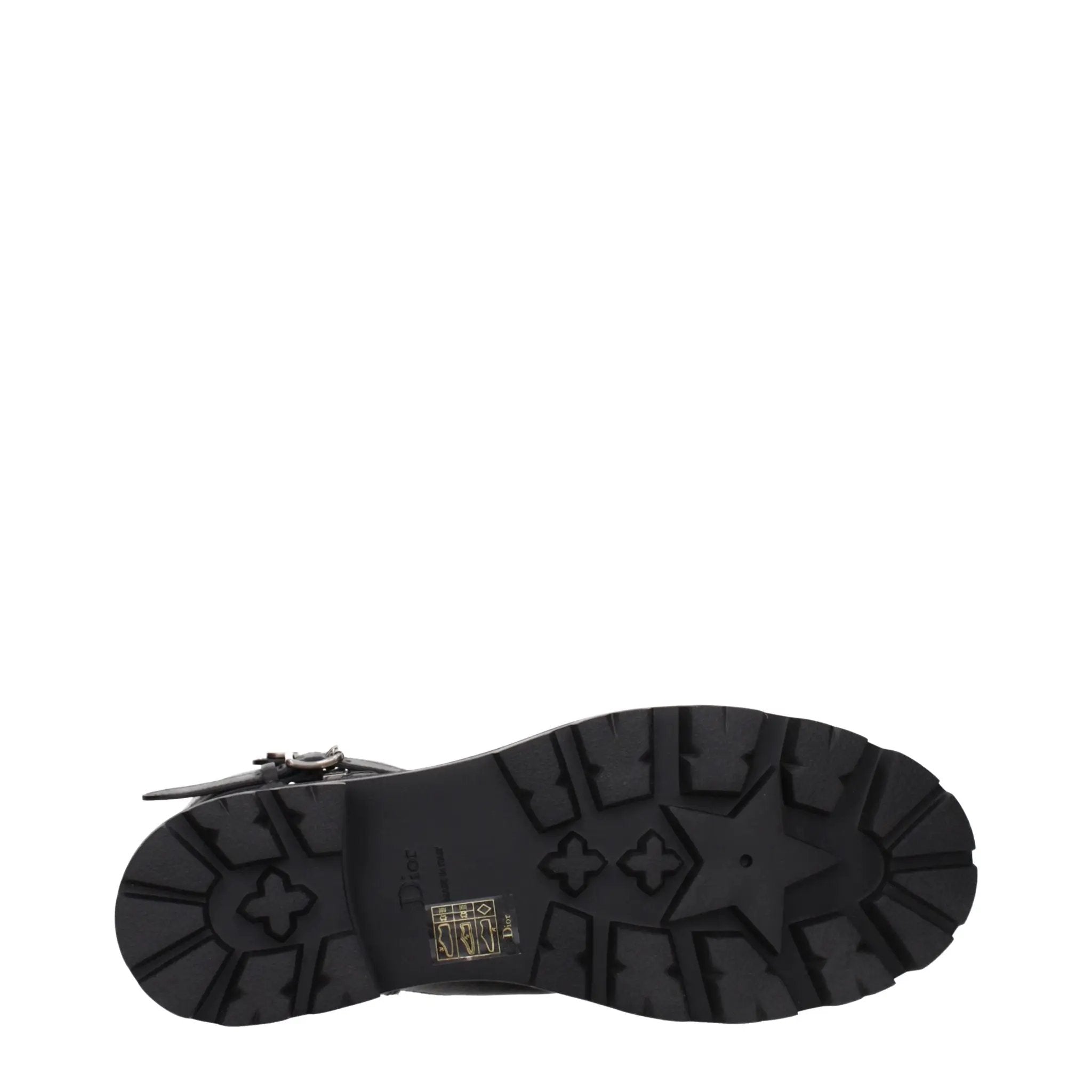 Bottines Christian Dior en cuir noir