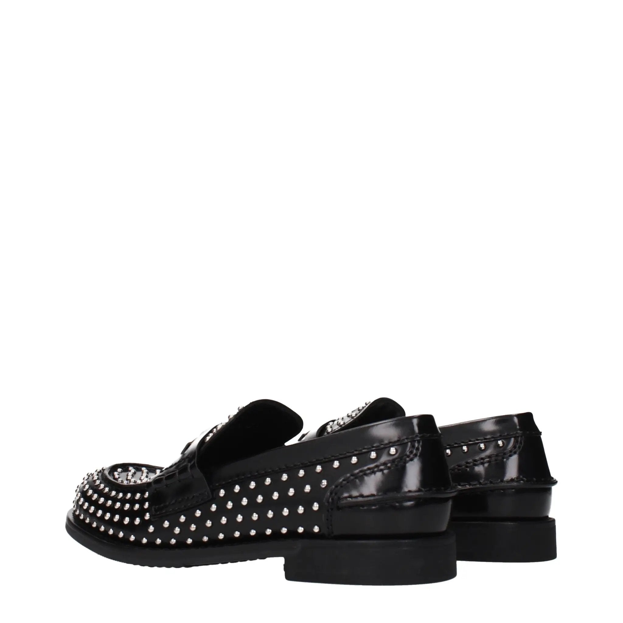 Mocassins Miu Miu en cuir noir