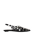 Les ballerines en cuir noir Attico