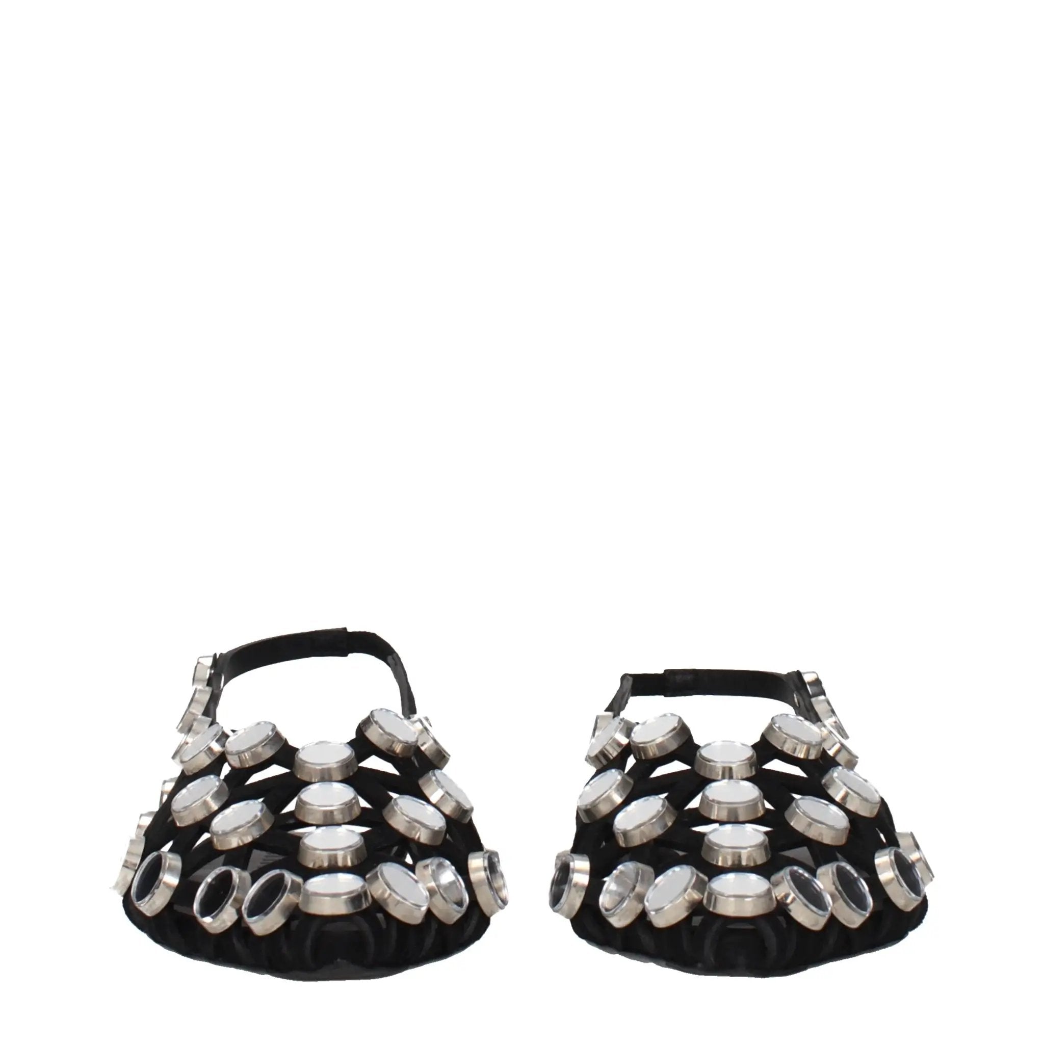 Les ballerines en cuir noir Attico
