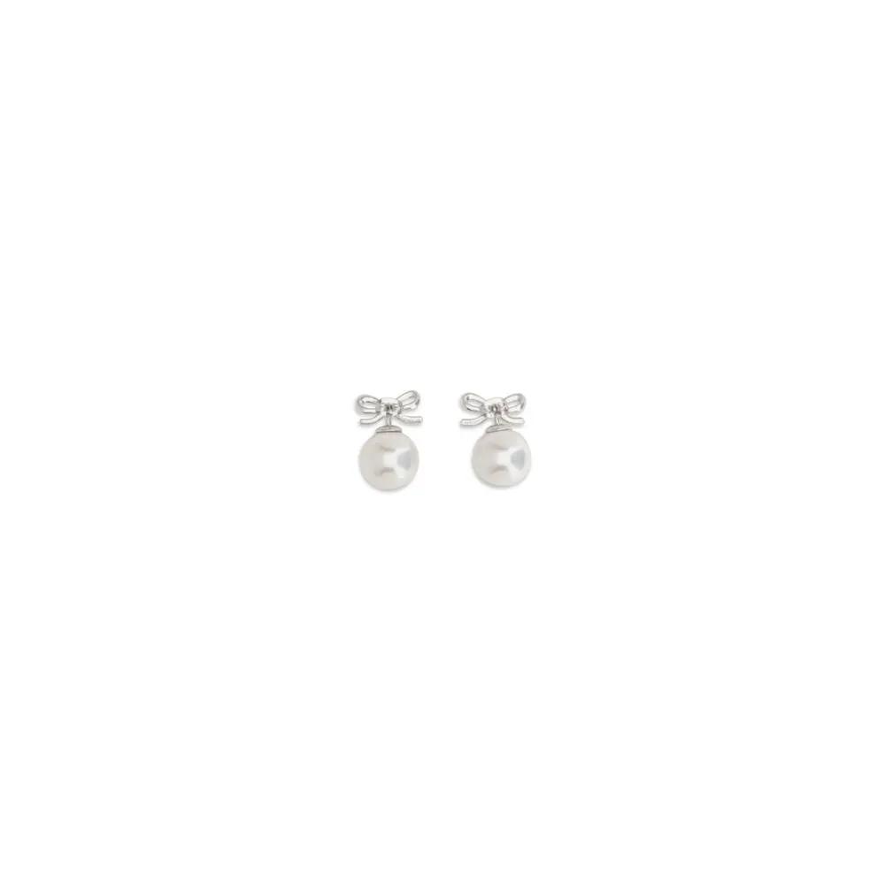 Boucles d'oreilles Autoportrait en laiton argenté