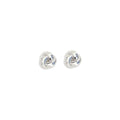 Boucles d'oreilles Autoportrait en laiton argenté