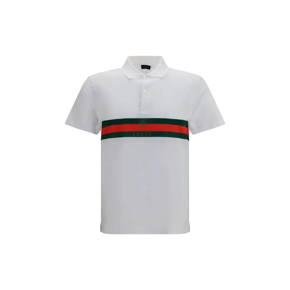 Polo Gucci en coton blanc