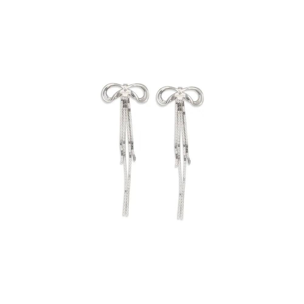 Boucles d'oreilles Autoportrait en laiton argenté