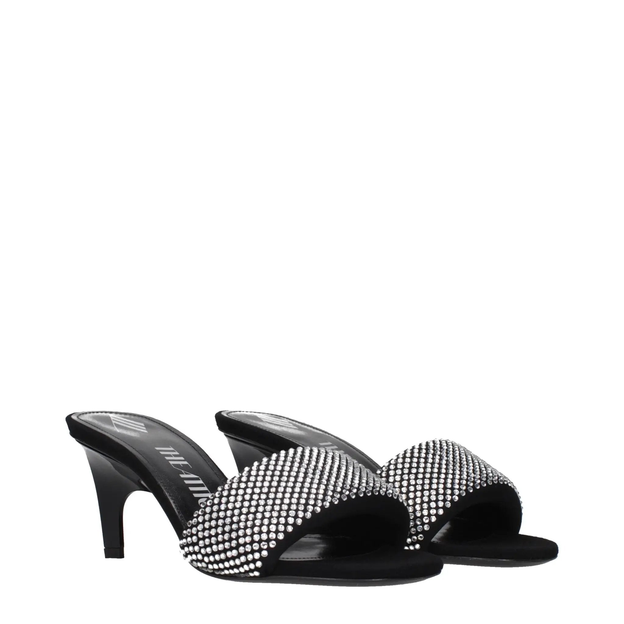 Prada Black Fabric Stiletto Heel Sandals
