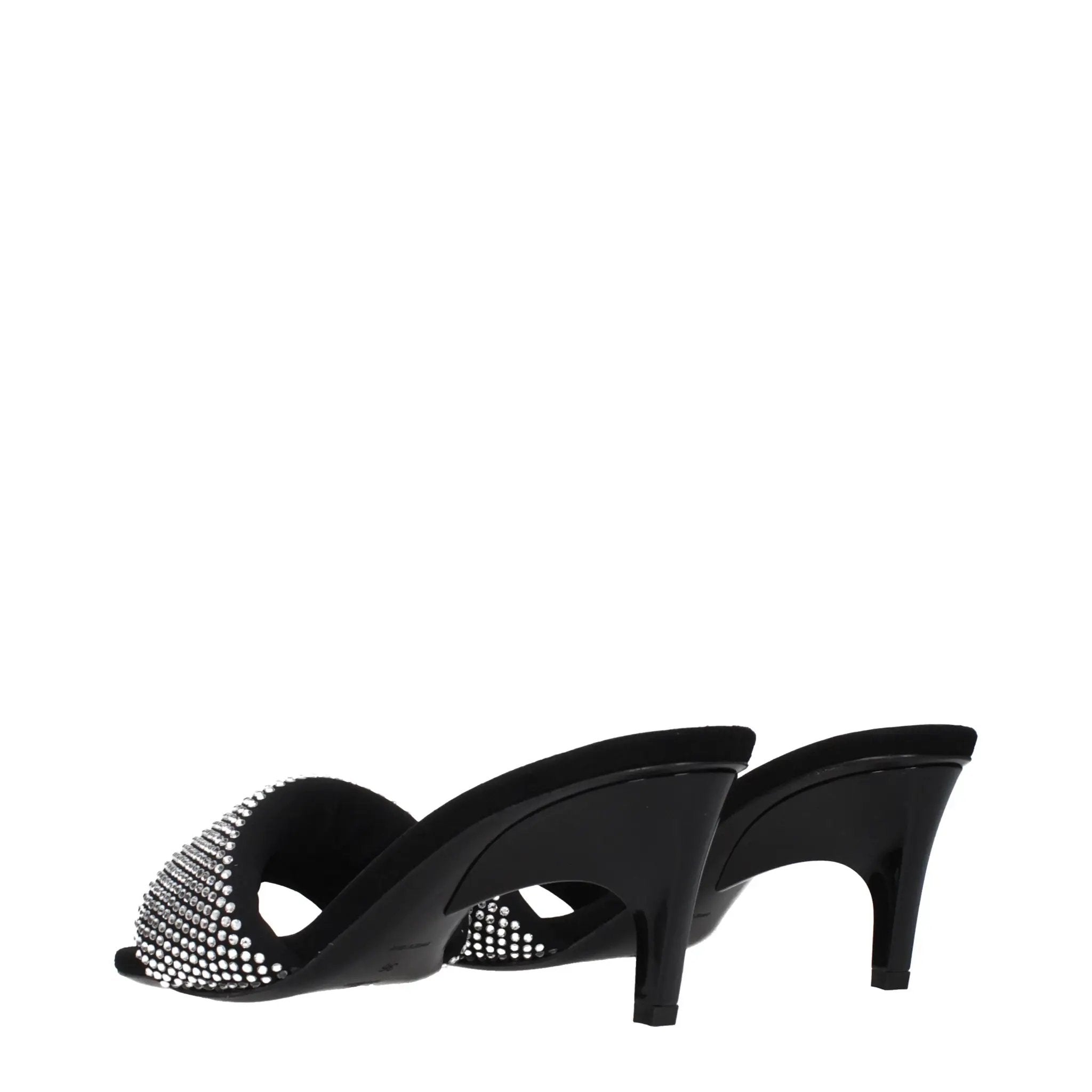 Prada Black Fabric Stiletto Heel Sandals