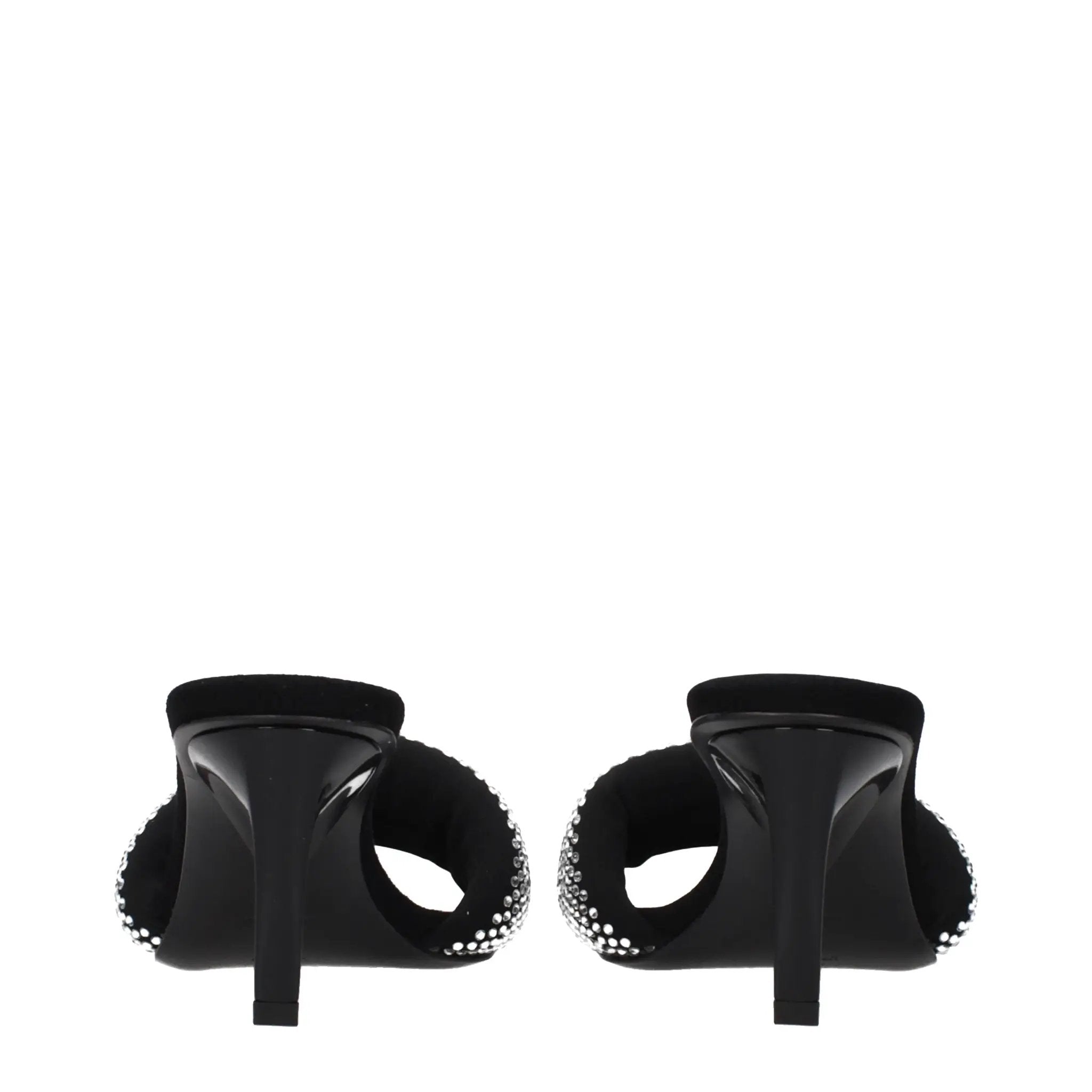 Prada Black Fabric Stiletto Heel Sandals