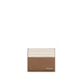 Portefeuille en cuir de veau beige Bos Taurus Prada