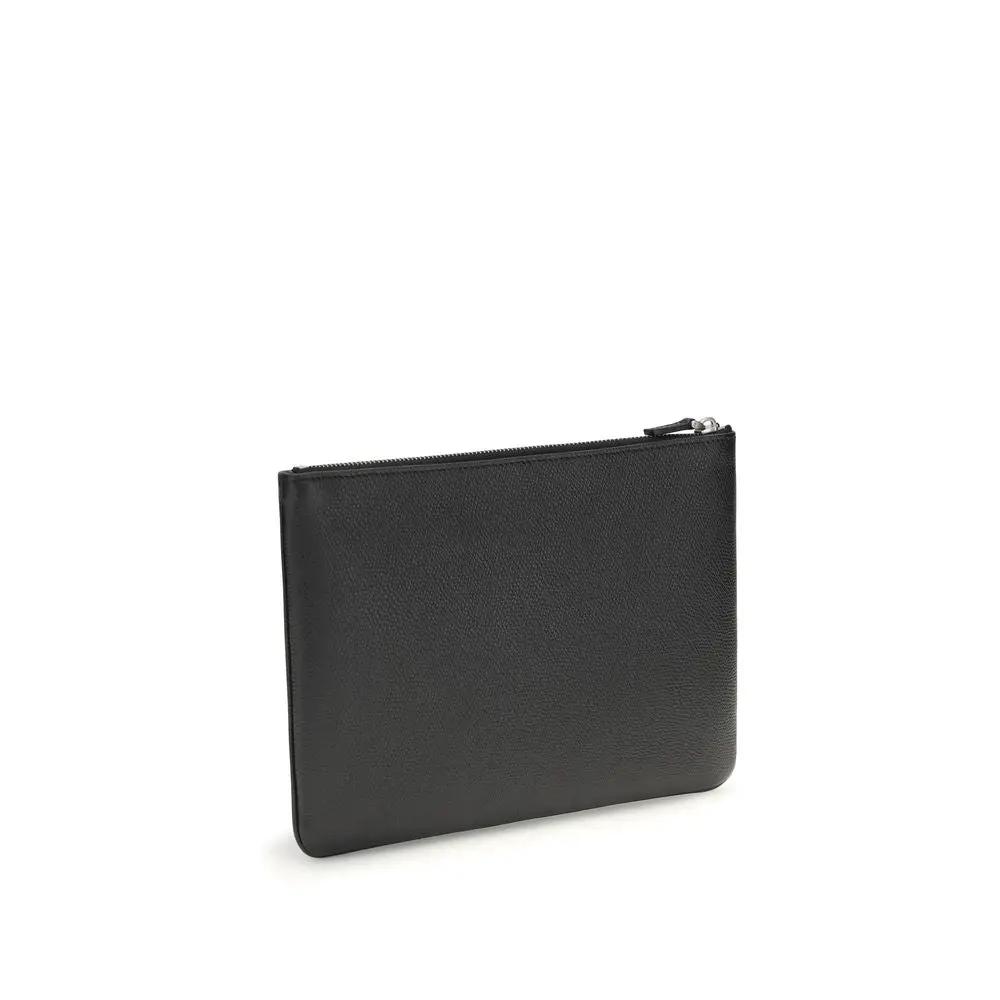 Portefeuille Valentino Garavani Bos Taurus en cuir de veau noir