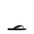 Sandales Balenciaga noires à claquettes en polyuréthane