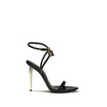Sandales à talons aiguilles Tom Ford en cuir de chèvre noir