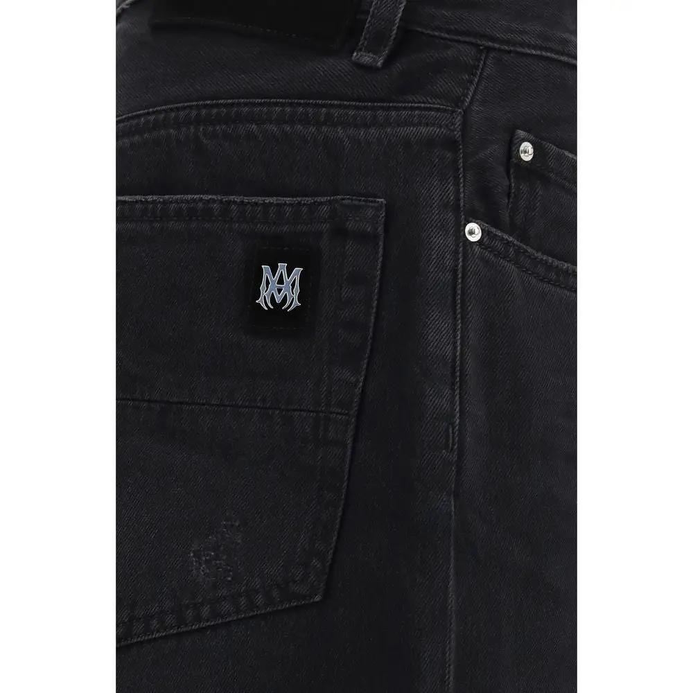 Amiri Black Cotton Jeans Denim