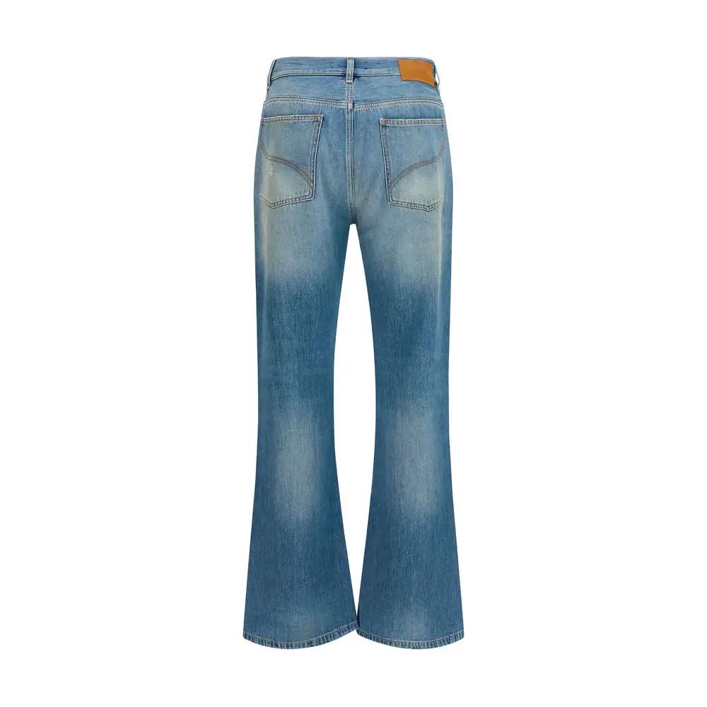 Amiri Blue Cotton Flared Jeans