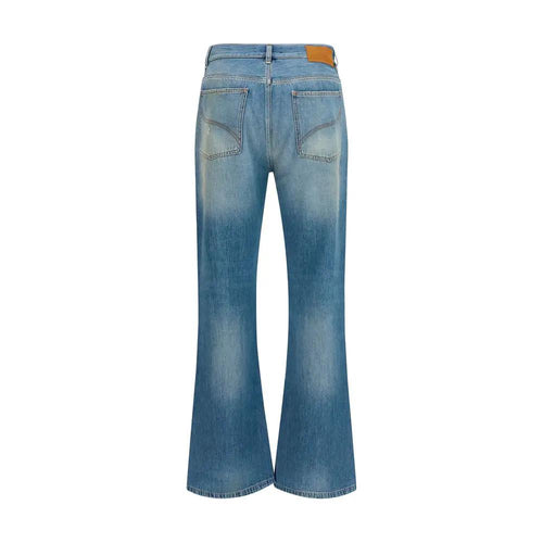 Jean évasé Amiri en coton bleu
