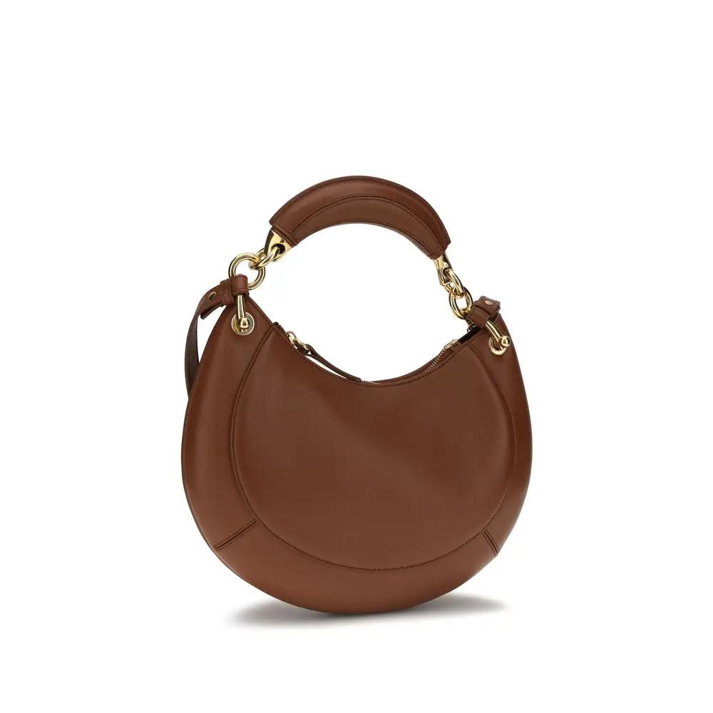 Sac bandoulière Chloé Bos Taurus en cuir de veau marron