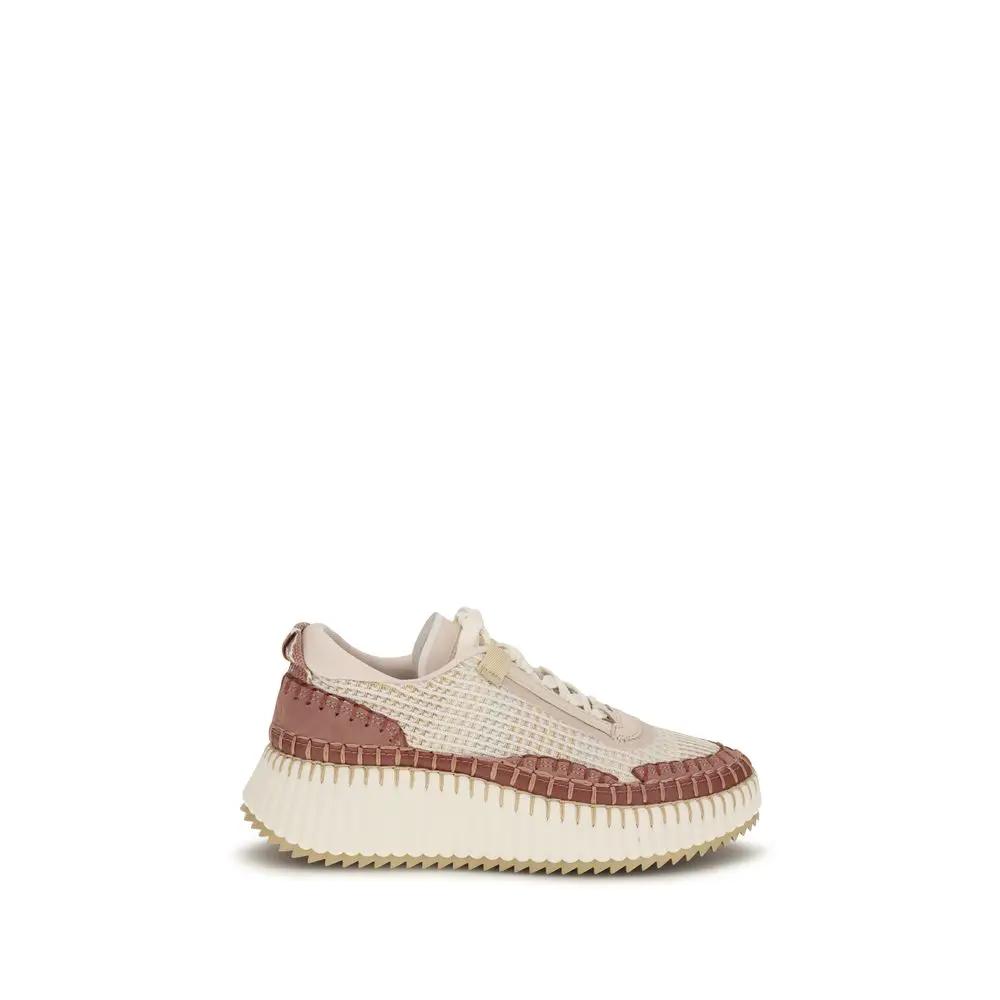 Baskets Chunky en Nylon Beige Chloé