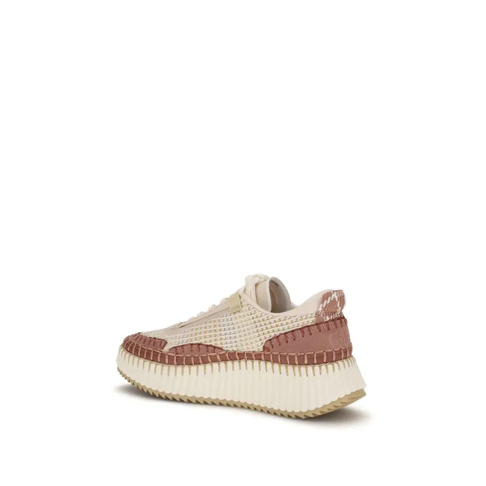 Baskets Chunky en Nylon Beige Chloé