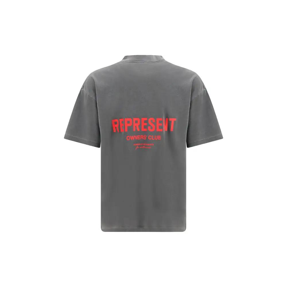T-shirt en coton gris Represent