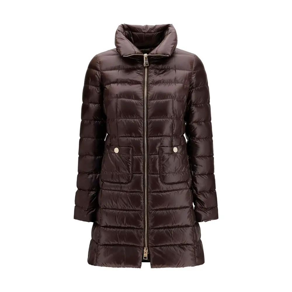 Herno Brown Polyamide Full-Length Jacket
