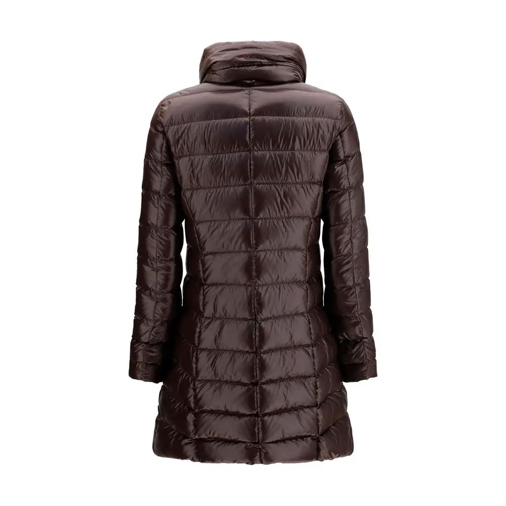 Herno Brown Polyamide Full-Length Jacket
