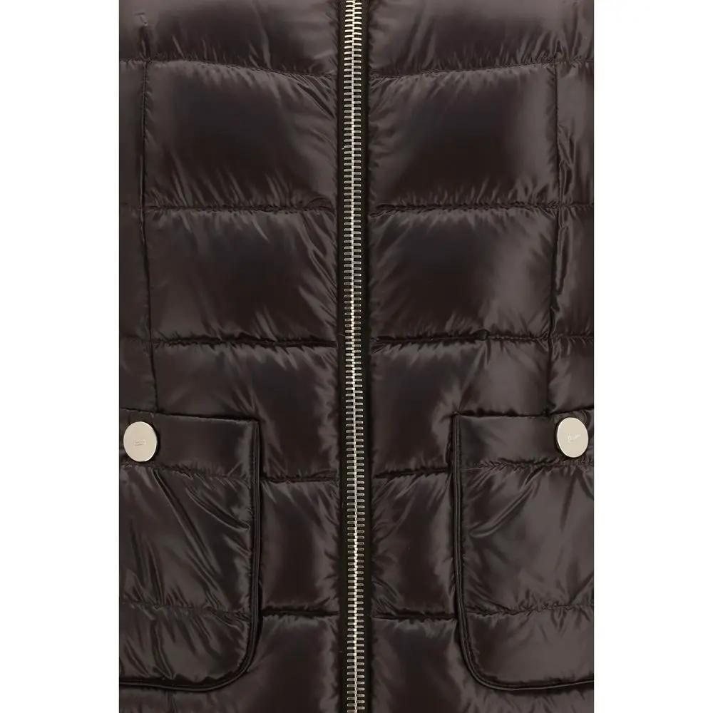 Herno Brown Polyamide Full-Length Jacket