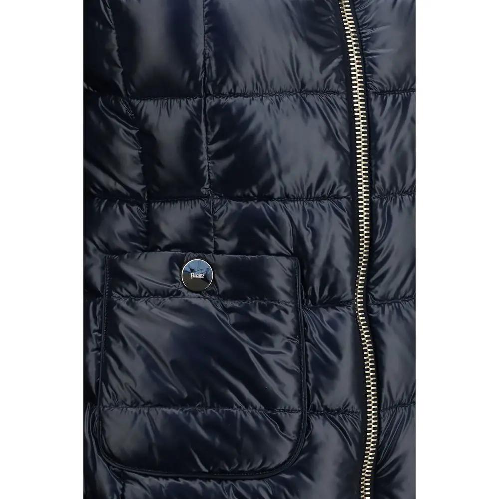 Herno Blue Polyamide Full-Length Jacket