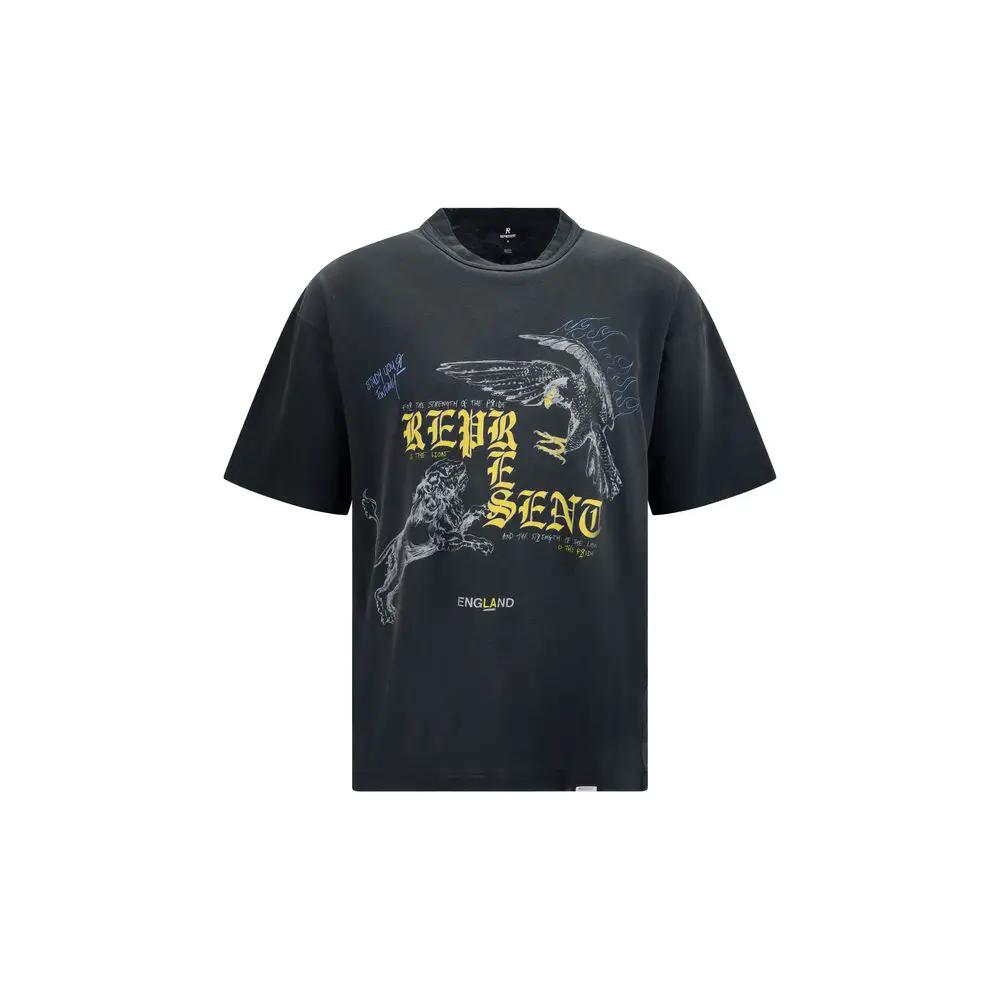 Represent Black Cotton T-Shirt