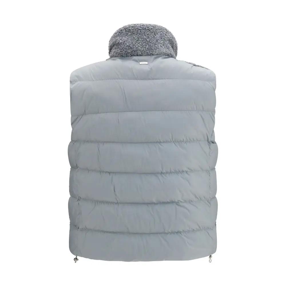 Herno Gray Polyester Sleeveless Jacket