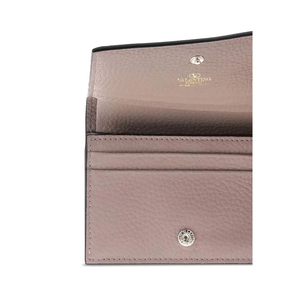 Portefeuille Valentino Garavani Bos Taurus en cuir de veau multicolore