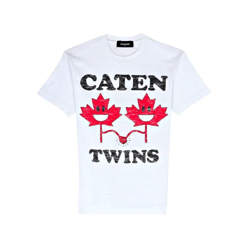 T-shirt en coton blanc Dsquared²