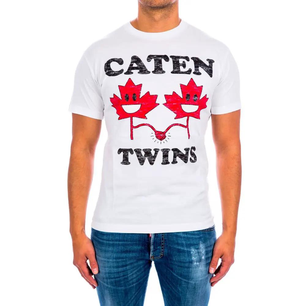 T-shirt en coton blanc Dsquared²