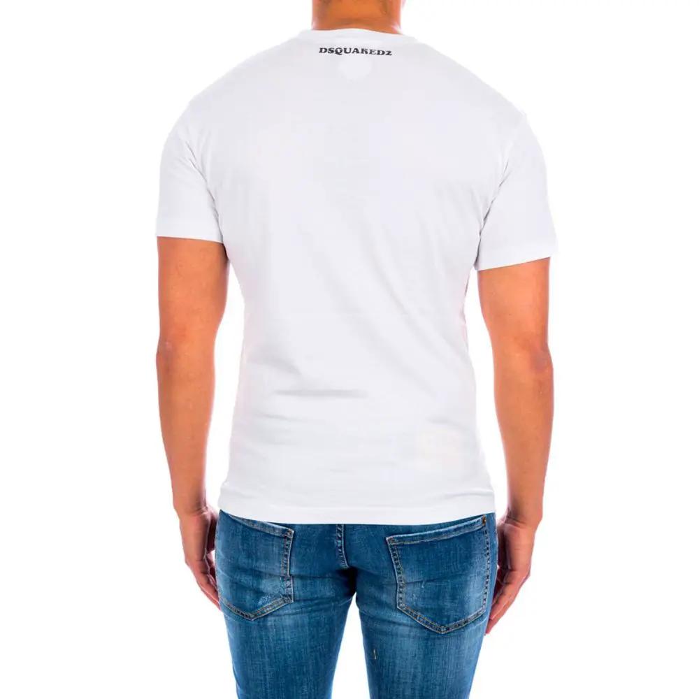 T-shirt en coton blanc Dsquared²