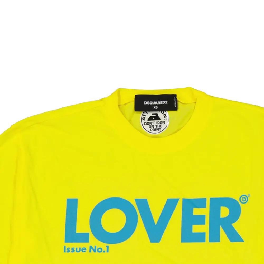 T-shirt bicolore en coton Dsquared²