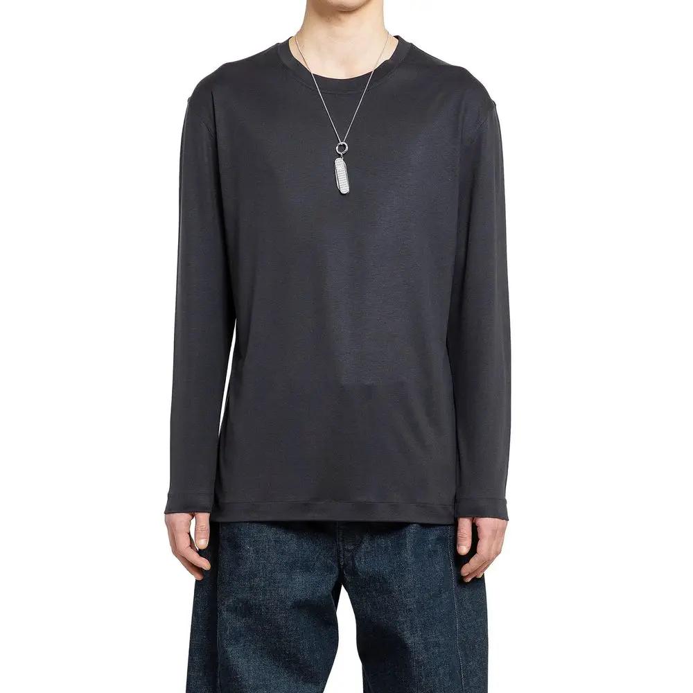Lemaire Black Silk T-Shirt