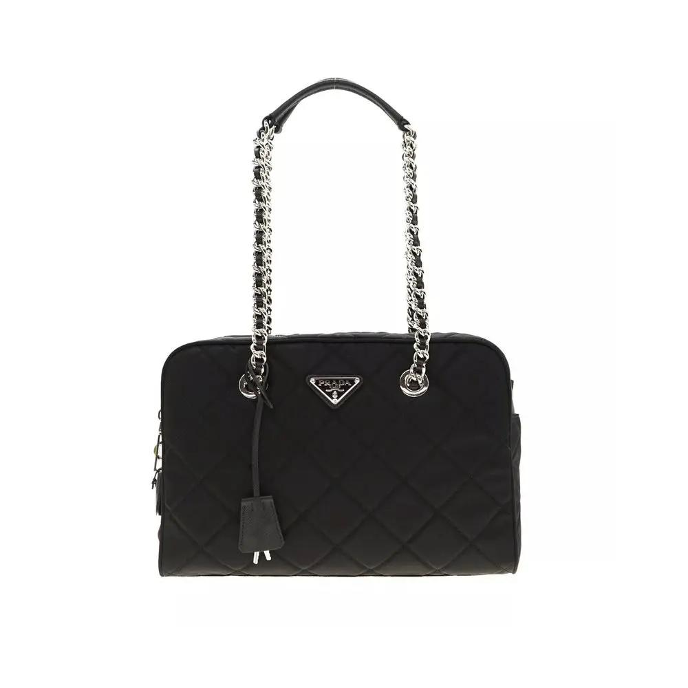 Sac bandoulière Prada en nylon noir