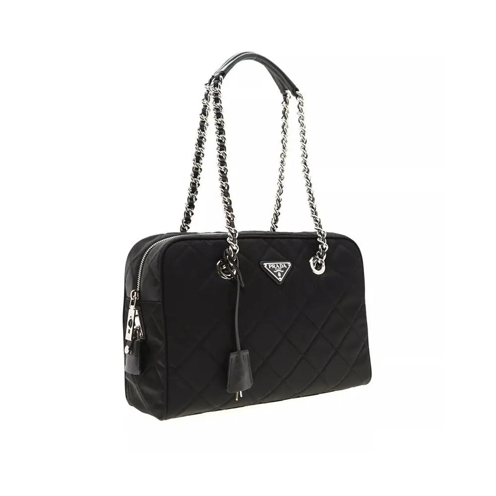 Sac bandoulière Prada en nylon noir