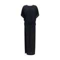 The Row Black Viscose Casual Dress
