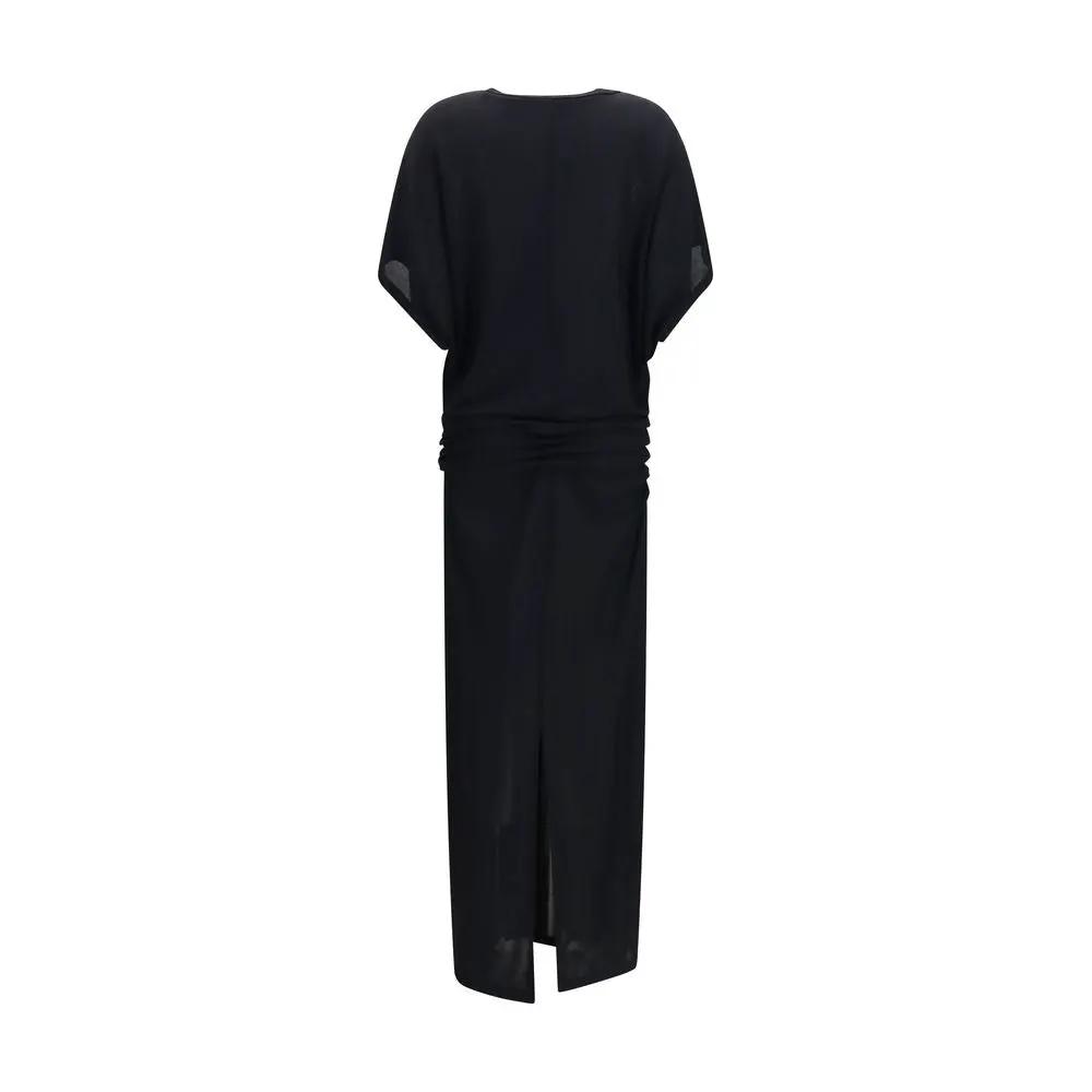 The Row Black Viscose Casual Dress