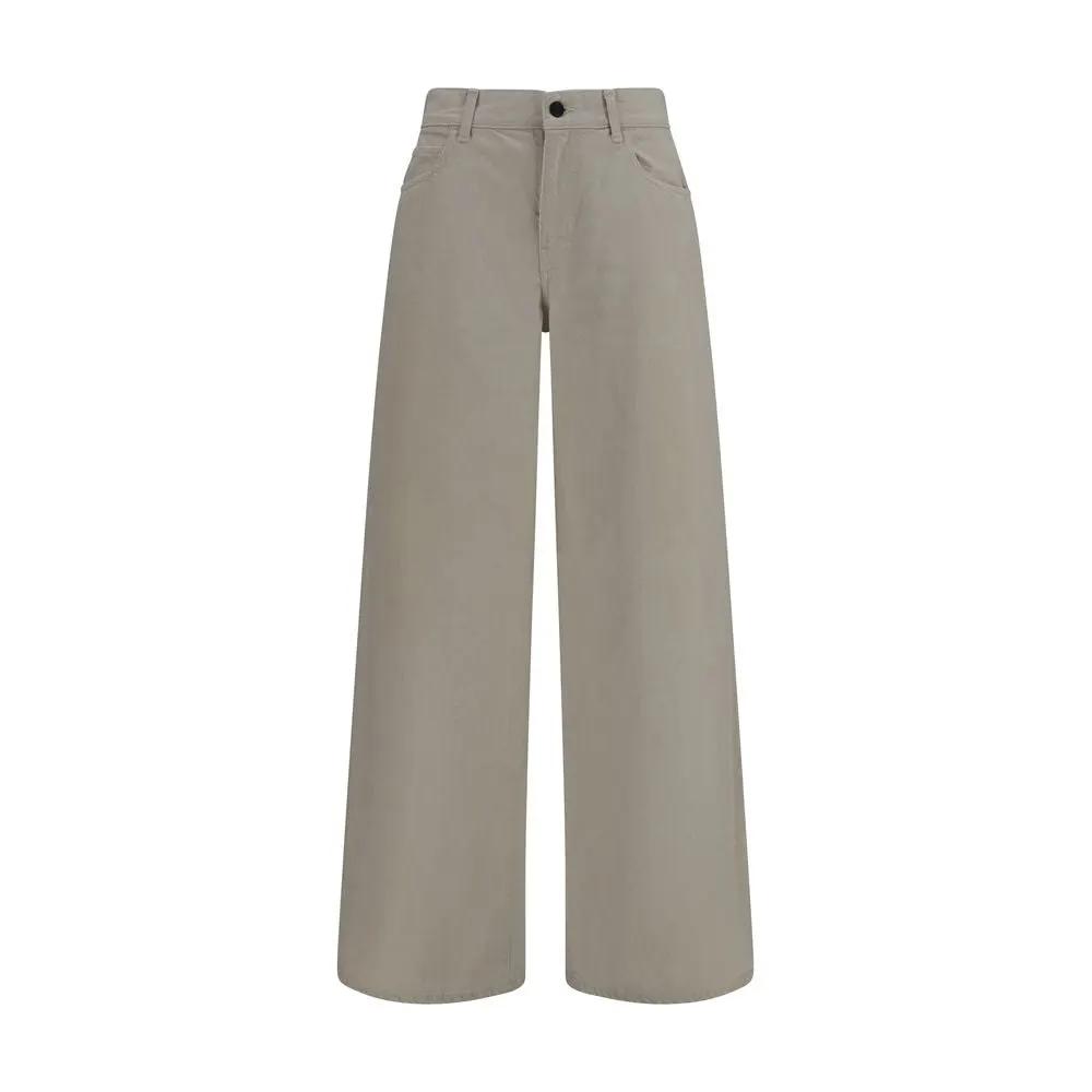 The Row Beige Cotton Relaxed Fit Jeans