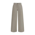 The Row Beige Cotton Relaxed Fit Jeans