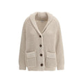 Brunello Cucinelli Cardigan en coton beige