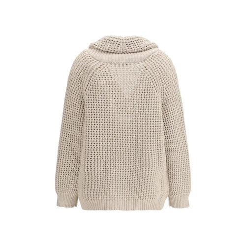 Brunello Cucinelli Cardigan en coton beige